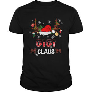 Merry Christmas Gigi Claus Hat Santa Tshirt